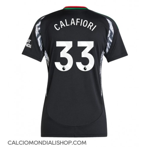 Maglie da calcio Arsenal Riccardo Calafiori #33 Seconda Maglia Femminile 2024-25 Manica Corta